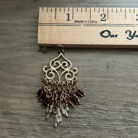Boho Statement Earring Bundle of 3 - Silver & Bronze Filigree Lot - Picture 15 of 15